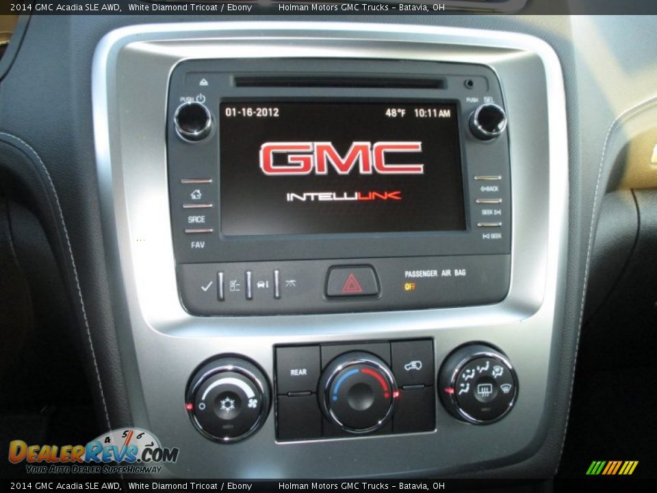 2014 GMC Acadia SLE AWD White Diamond Tricoat / Ebony Photo #6