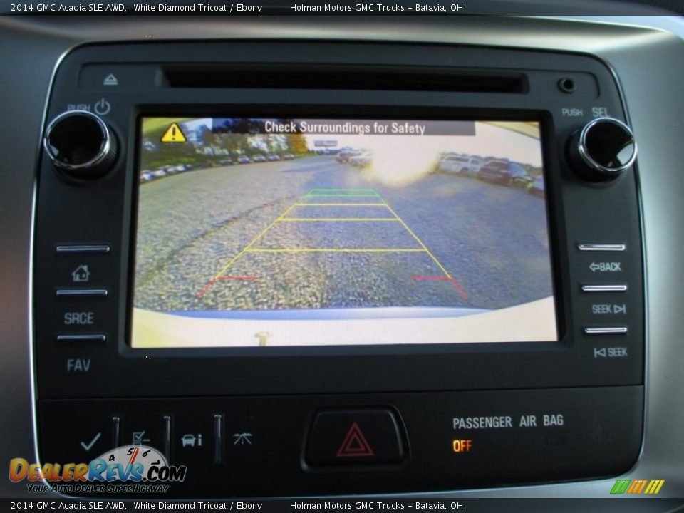 2014 GMC Acadia SLE AWD White Diamond Tricoat / Ebony Photo #10