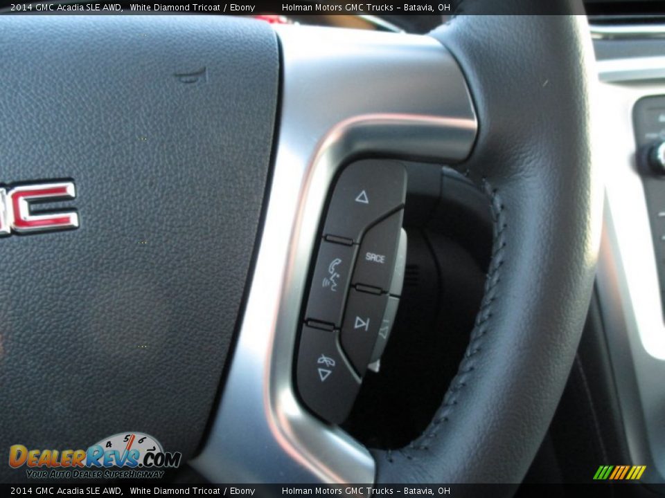 2014 GMC Acadia SLE AWD White Diamond Tricoat / Ebony Photo #14