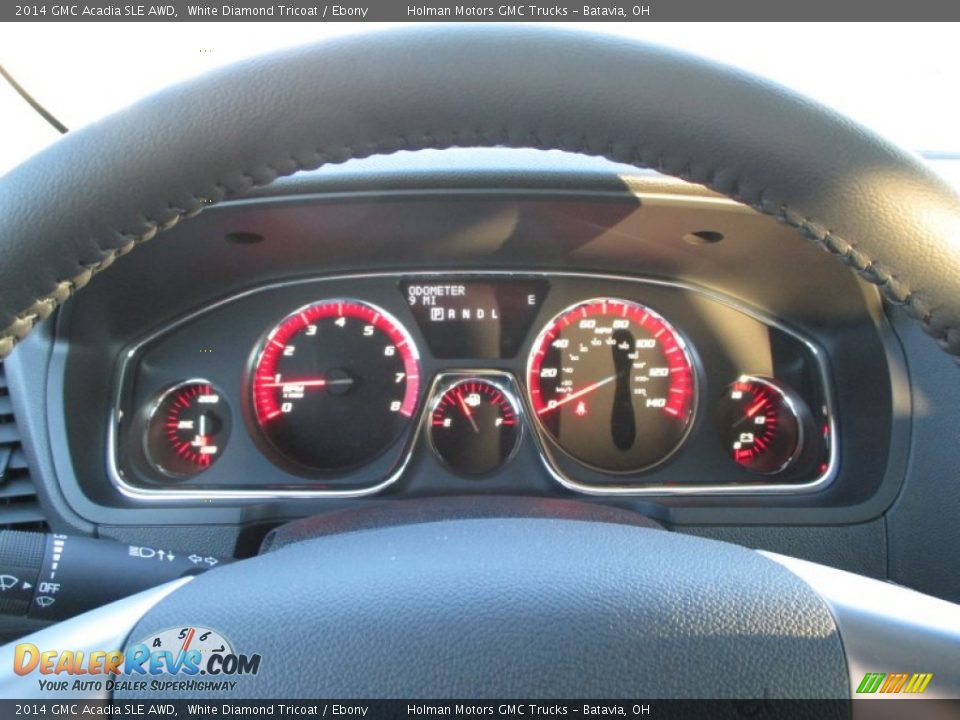 2014 GMC Acadia SLE AWD White Diamond Tricoat / Ebony Photo #16