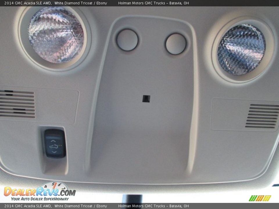 2014 GMC Acadia SLE AWD White Diamond Tricoat / Ebony Photo #20