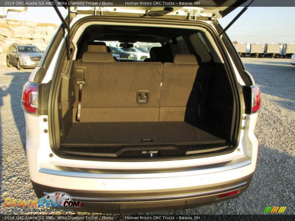 2014 GMC Acadia SLE AWD White Diamond Tricoat / Ebony Photo #27