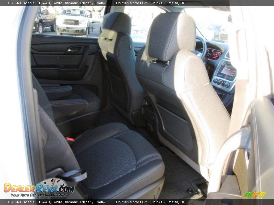 2014 GMC Acadia SLE AWD White Diamond Tricoat / Ebony Photo #31
