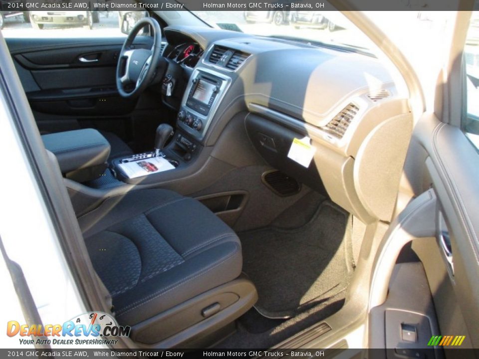 2014 GMC Acadia SLE AWD White Diamond Tricoat / Ebony Photo #32