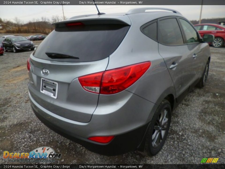 2014 Hyundai Tucson SE Graphite Gray / Beige Photo #7