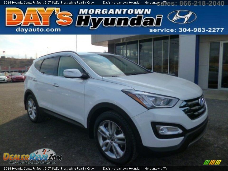 2014 Hyundai Santa Fe Sport 2.0T FWD Frost White Pearl / Gray Photo #1