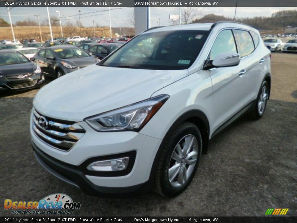 2014 Hyundai Santa Fe Sport 2.0T FWD Frost White Pearl / Gray Photo #3