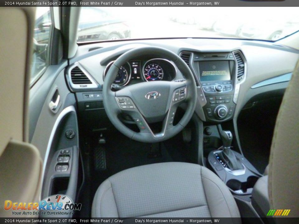 2014 Hyundai Santa Fe Sport 2.0T FWD Frost White Pearl / Gray Photo #13