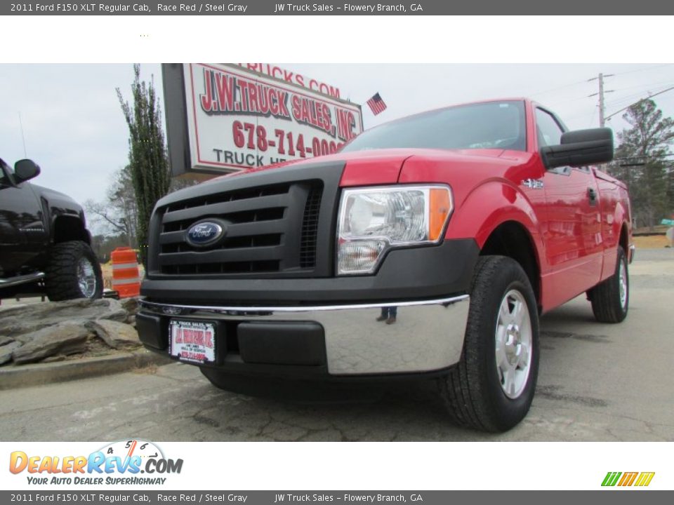 2011 Ford F150 XLT Regular Cab Race Red / Steel Gray Photo #1