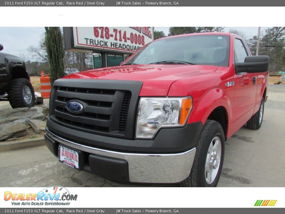 2011 Ford F150 XLT Regular Cab Race Red / Steel Gray Photo #2
