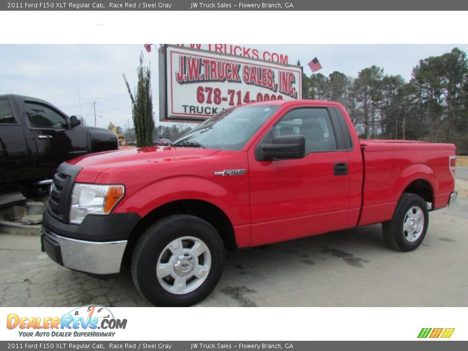 2011 Ford F150 XLT Regular Cab Race Red / Steel Gray Photo #3