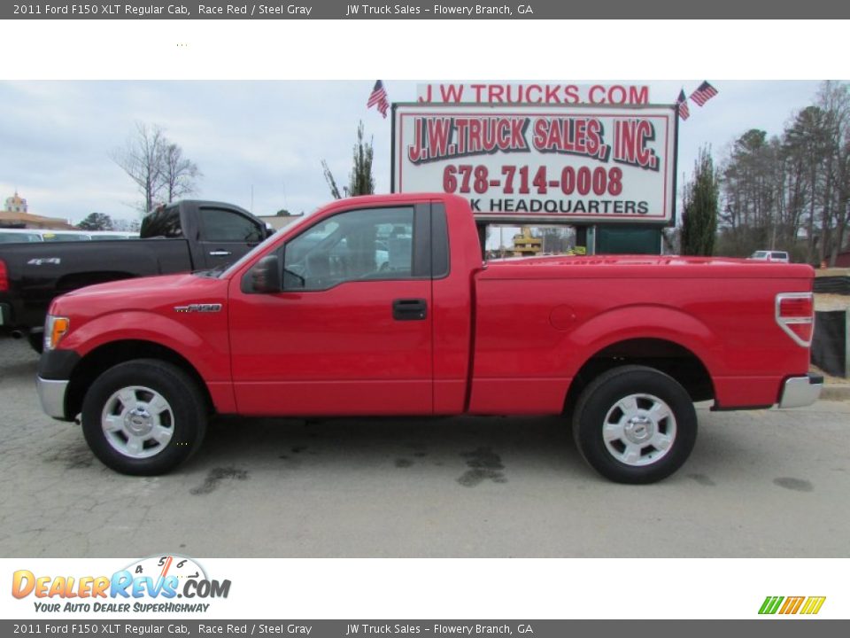 2011 Ford F150 XLT Regular Cab Race Red / Steel Gray Photo #4