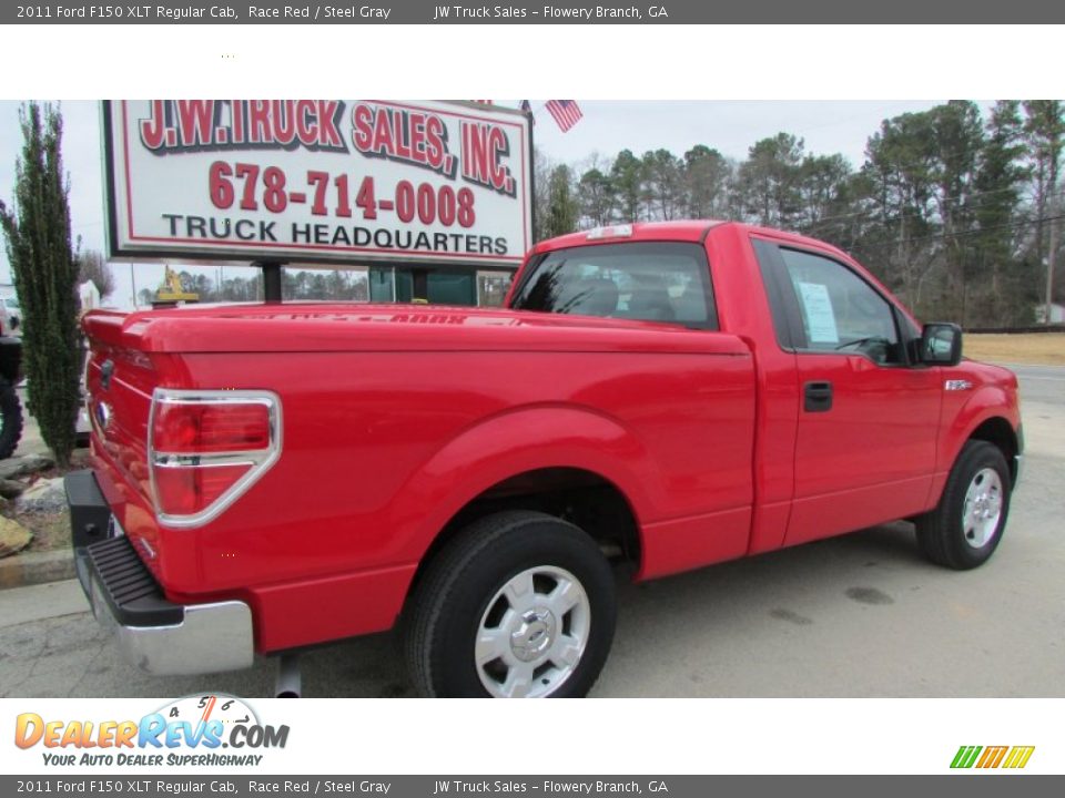 2011 Ford F150 XLT Regular Cab Race Red / Steel Gray Photo #9
