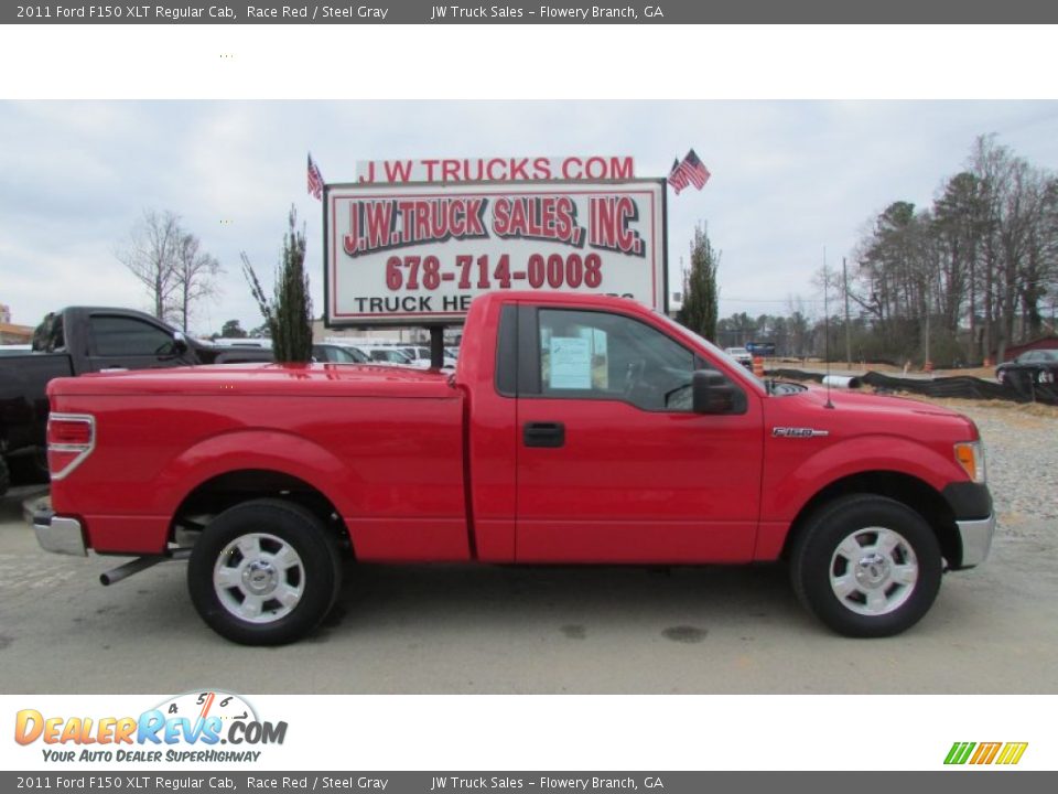 2011 Ford F150 XLT Regular Cab Race Red / Steel Gray Photo #10