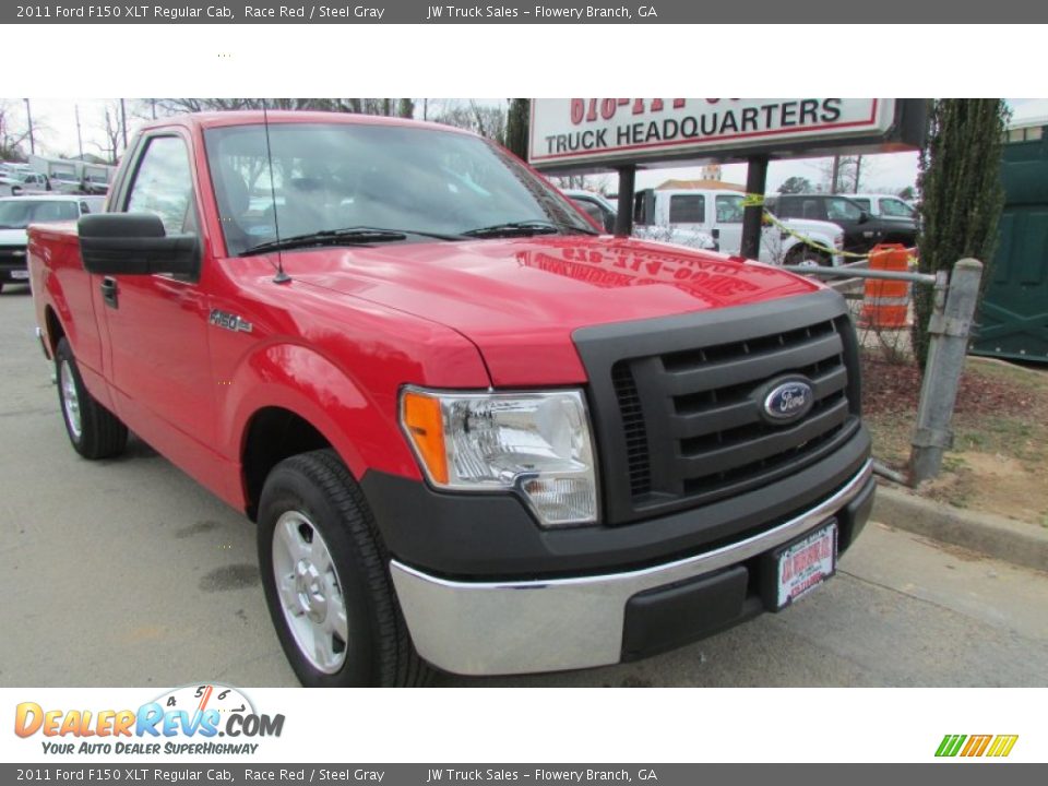 2011 Ford F150 XLT Regular Cab Race Red / Steel Gray Photo #12
