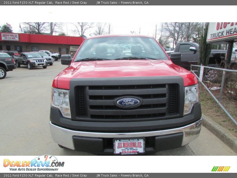 2011 Ford F150 XLT Regular Cab Race Red / Steel Gray Photo #13