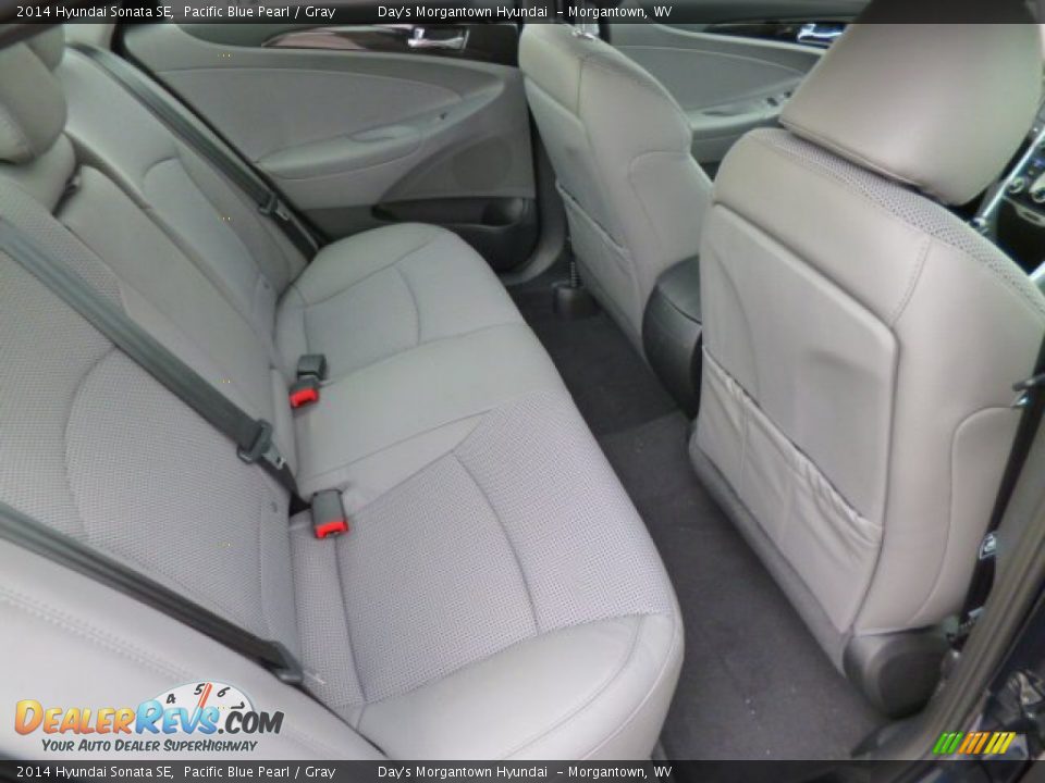 2014 Hyundai Sonata SE Pacific Blue Pearl / Gray Photo #11