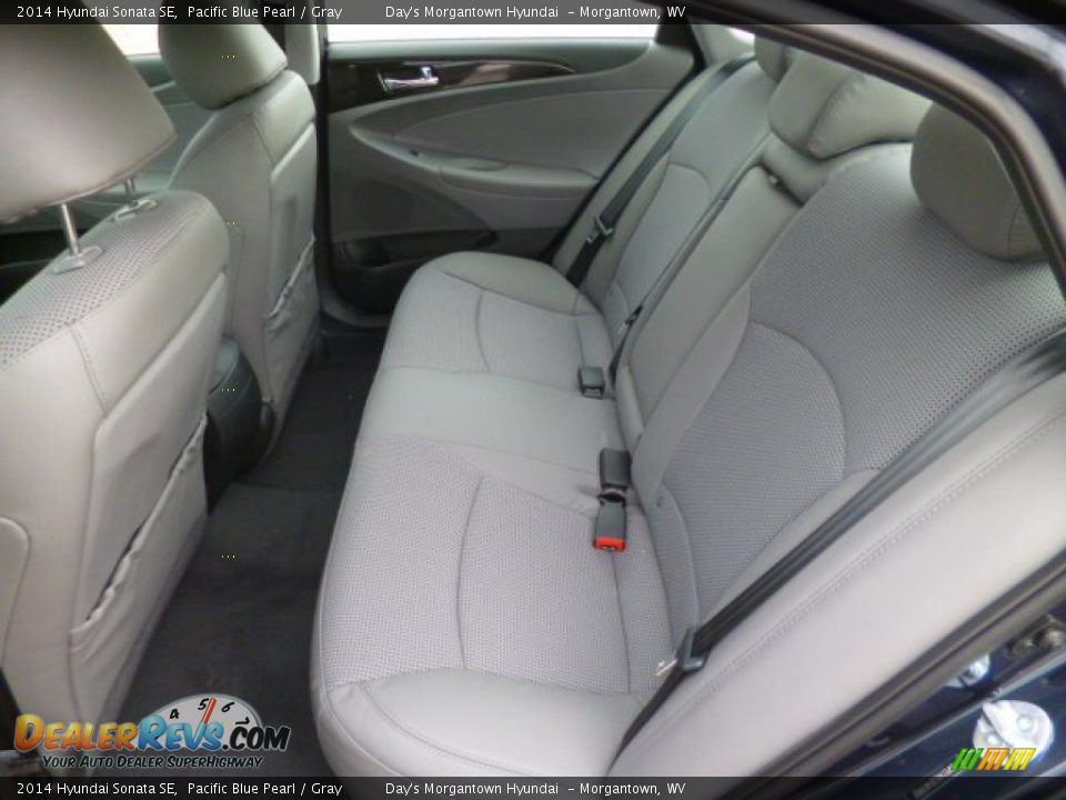 2014 Hyundai Sonata SE Pacific Blue Pearl / Gray Photo #12