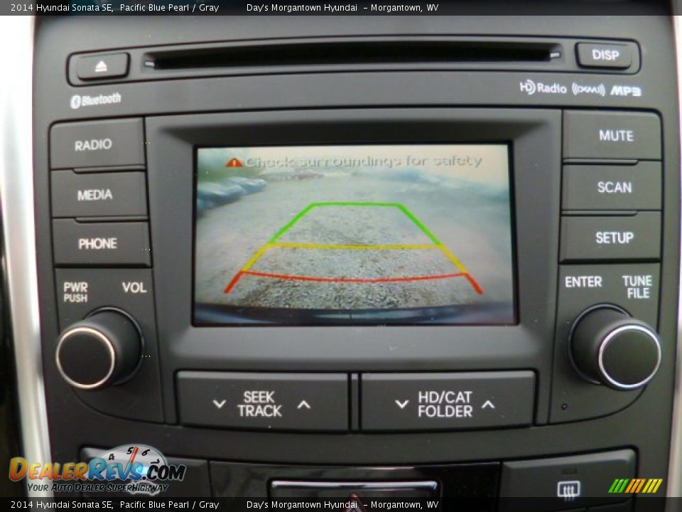 2014 Hyundai Sonata SE Pacific Blue Pearl / Gray Photo #19