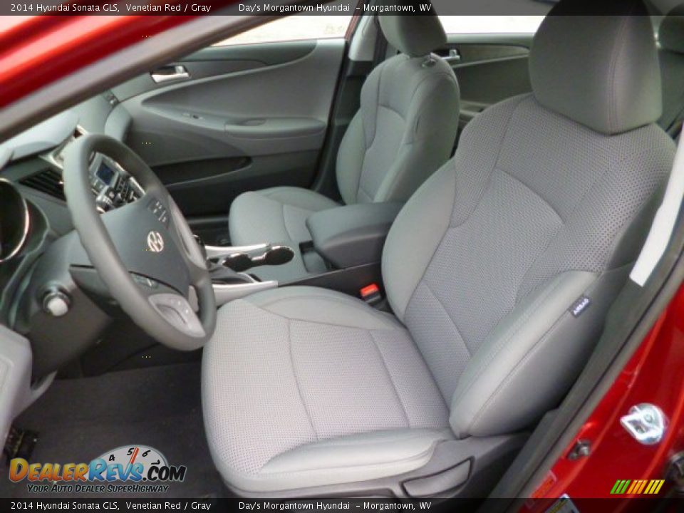 2014 Hyundai Sonata GLS Venetian Red / Gray Photo #15
