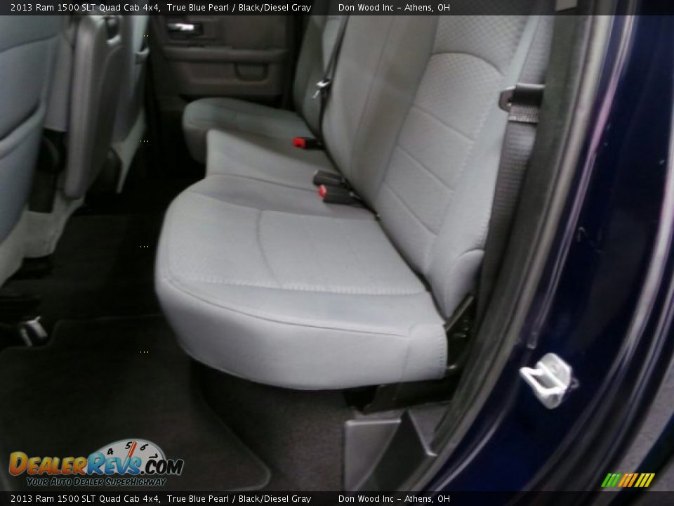 2013 Ram 1500 SLT Quad Cab 4x4 True Blue Pearl / Black/Diesel Gray Photo #9