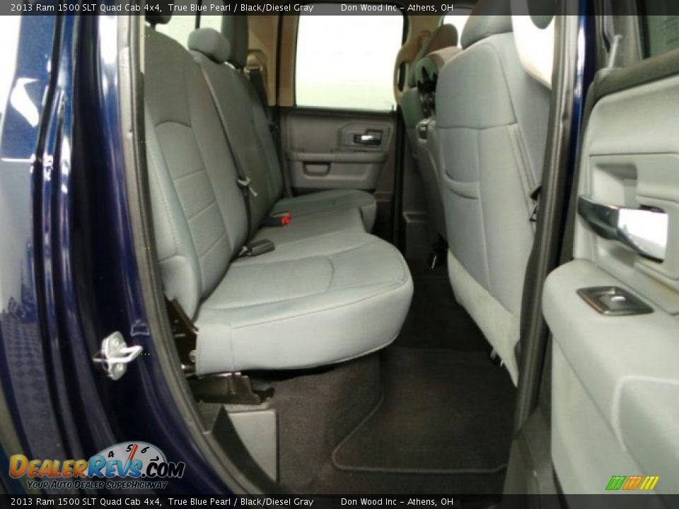 2013 Ram 1500 SLT Quad Cab 4x4 True Blue Pearl / Black/Diesel Gray Photo #10
