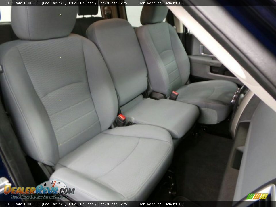 2013 Ram 1500 SLT Quad Cab 4x4 True Blue Pearl / Black/Diesel Gray Photo #11