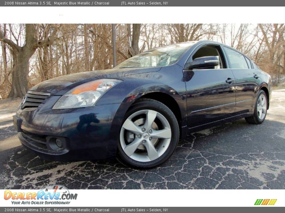 2008 Nissan Altima 3.5 SE Majestic Blue Metallic / Charcoal Photo #1