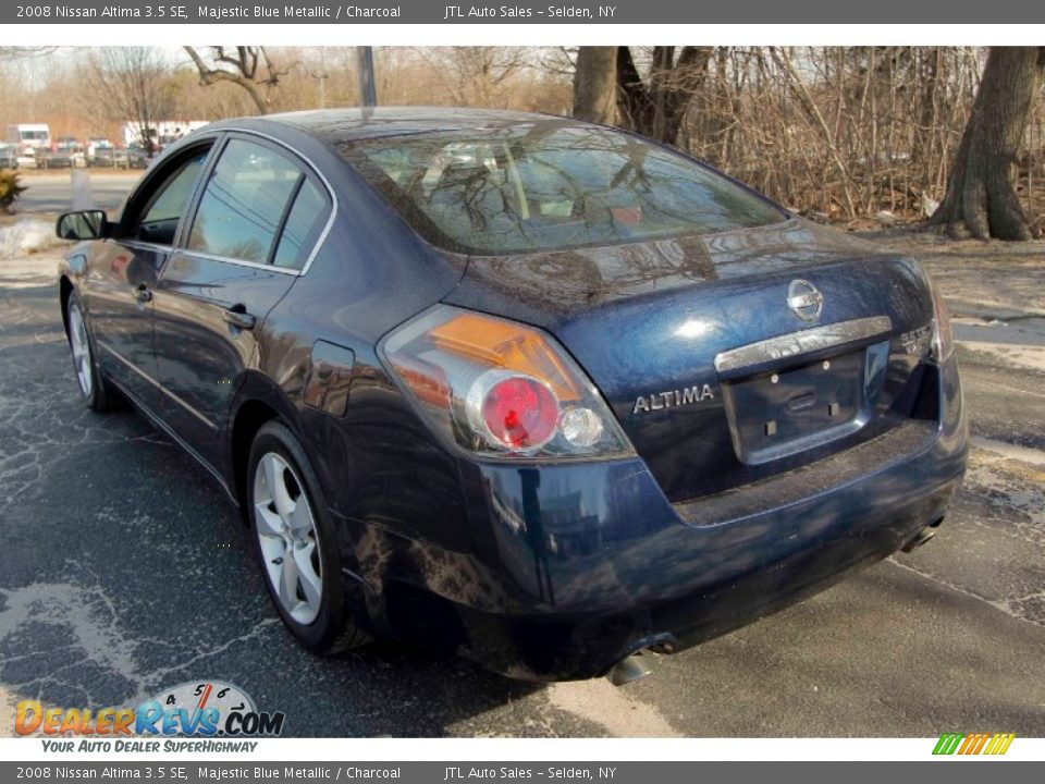2008 Nissan Altima 3.5 SE Majestic Blue Metallic / Charcoal Photo #4