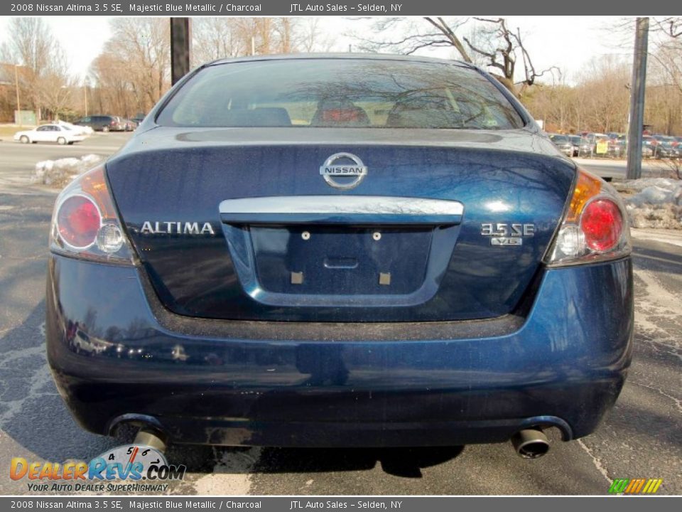2008 Nissan Altima 3.5 SE Majestic Blue Metallic / Charcoal Photo #5