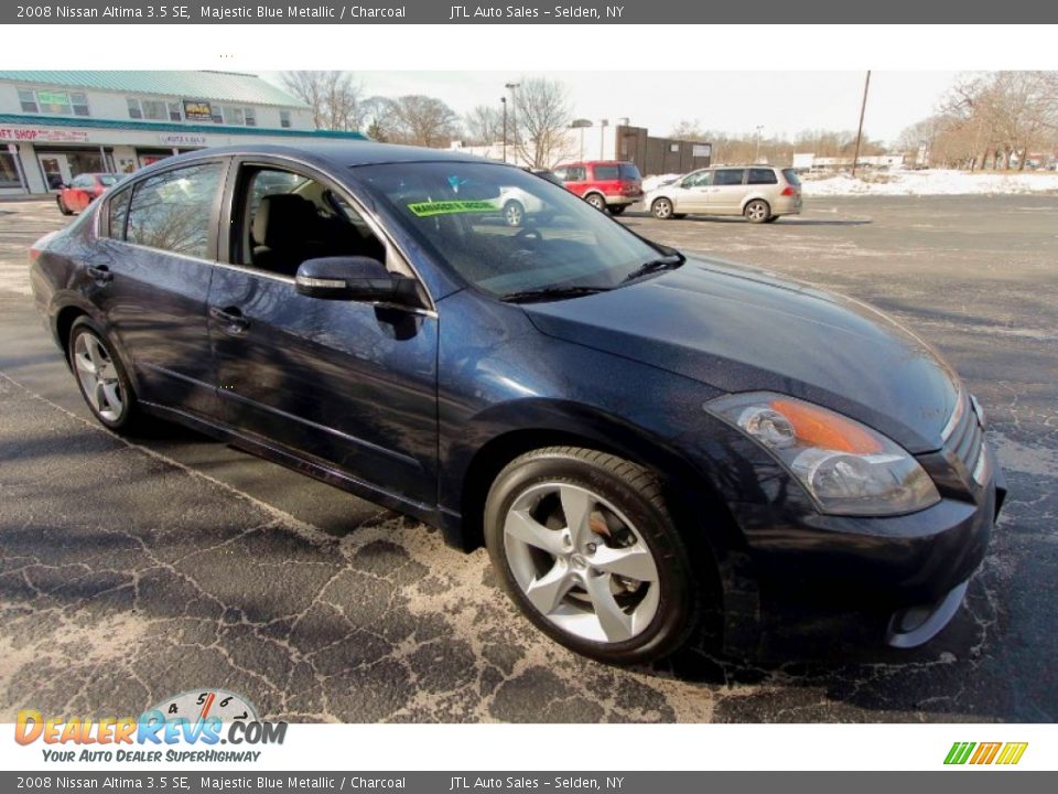 2008 Nissan Altima 3.5 SE Majestic Blue Metallic / Charcoal Photo #8