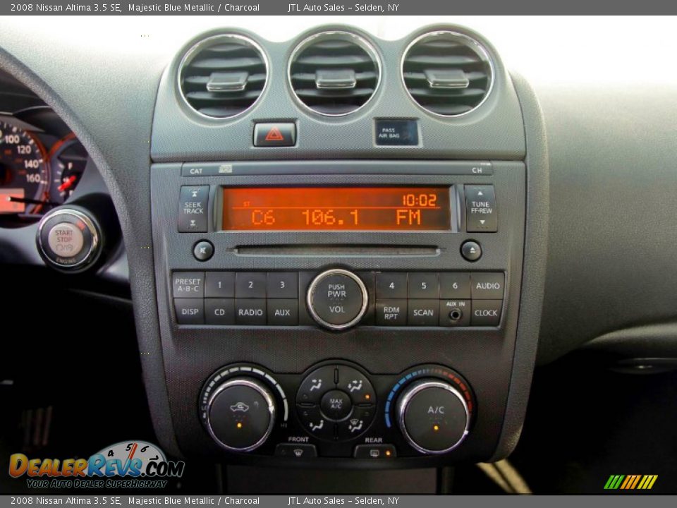 2008 Nissan Altima 3.5 SE Majestic Blue Metallic / Charcoal Photo #14