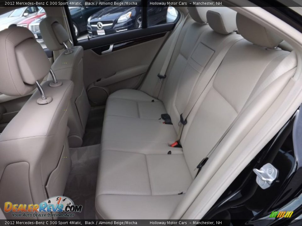 2012 Mercedes-Benz C 300 Sport 4Matic Black / Almond Beige/Mocha Photo #6