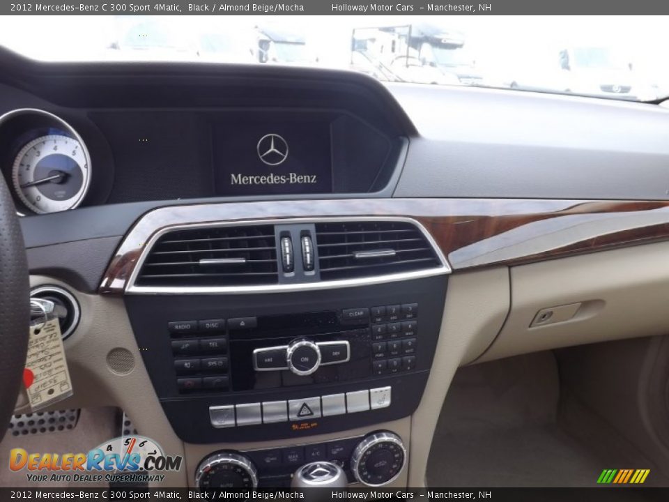 2012 Mercedes-Benz C 300 Sport 4Matic Black / Almond Beige/Mocha Photo #8