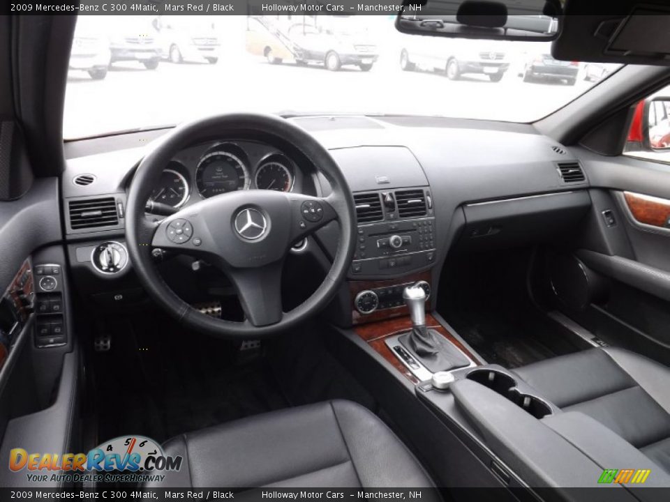 2009 Mercedes-Benz C 300 4Matic Mars Red / Black Photo #7