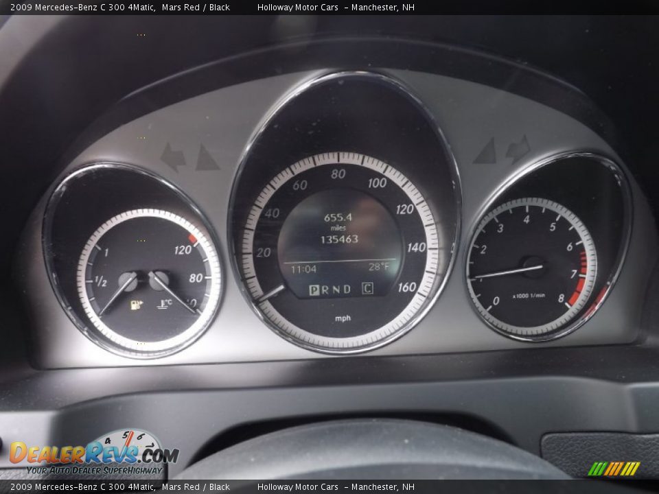 2009 Mercedes-Benz C 300 4Matic Mars Red / Black Photo #9