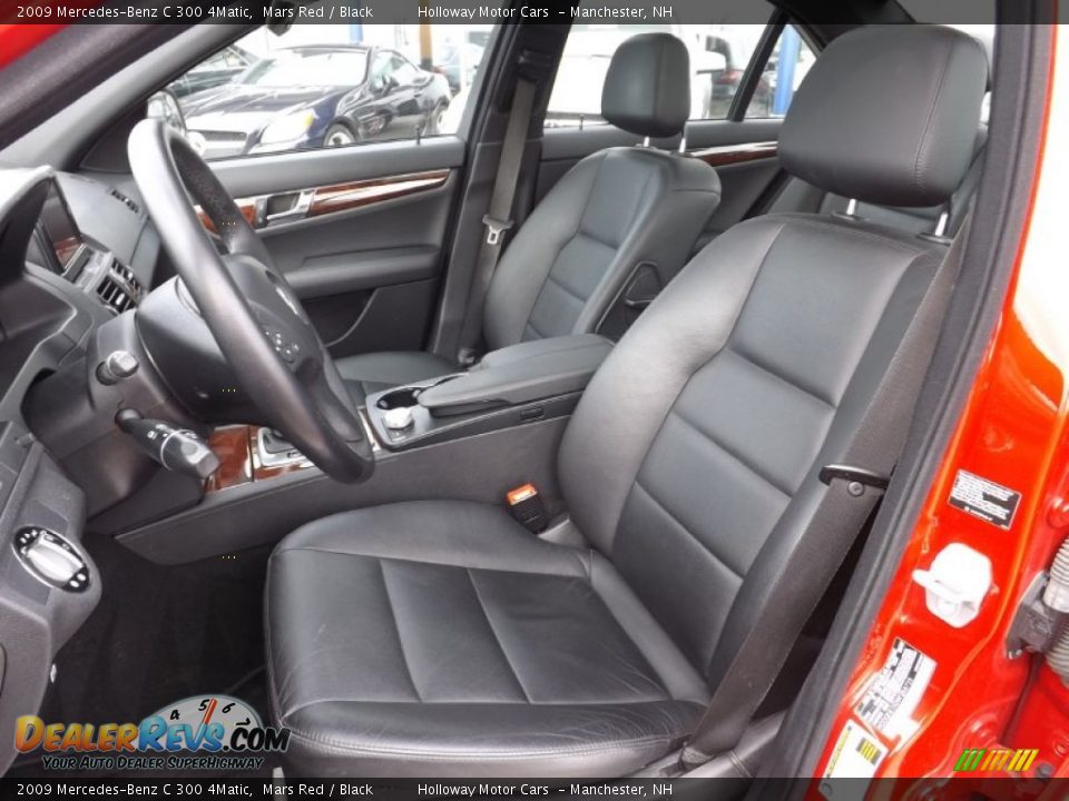 2009 Mercedes-Benz C 300 4Matic Mars Red / Black Photo #11