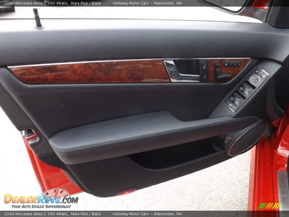 2009 Mercedes-Benz C 300 4Matic Mars Red / Black Photo #12