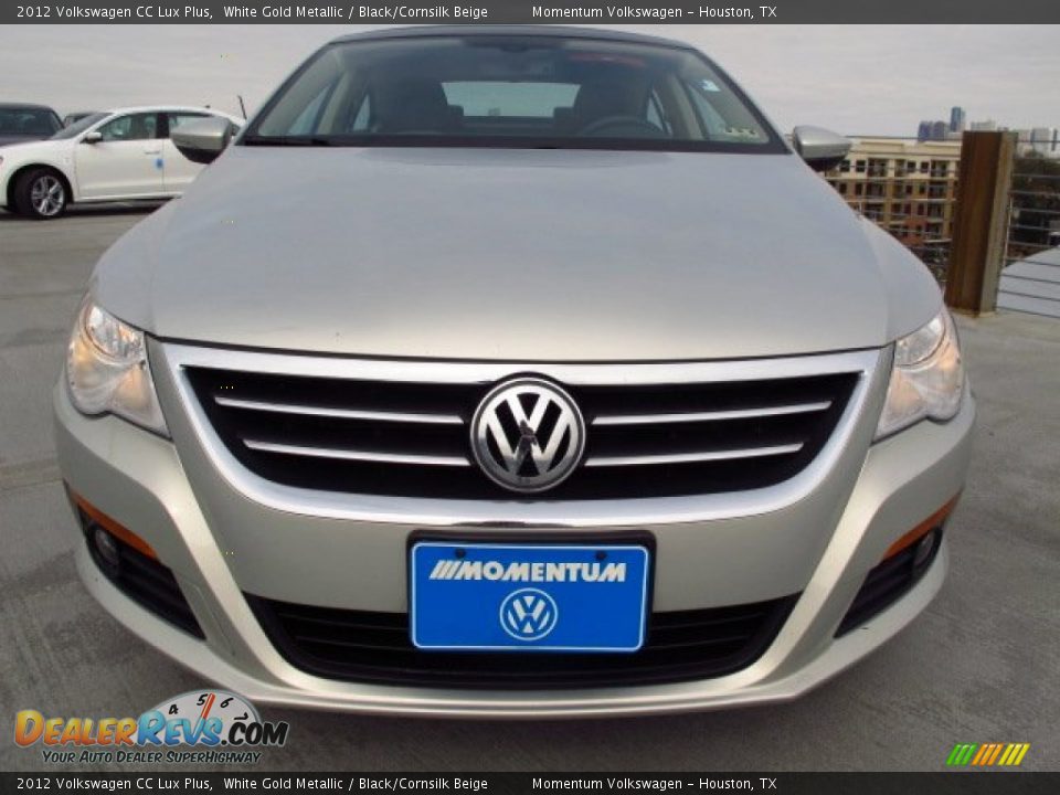 2012 Volkswagen CC Lux Plus White Gold Metallic / Black/Cornsilk Beige Photo #2