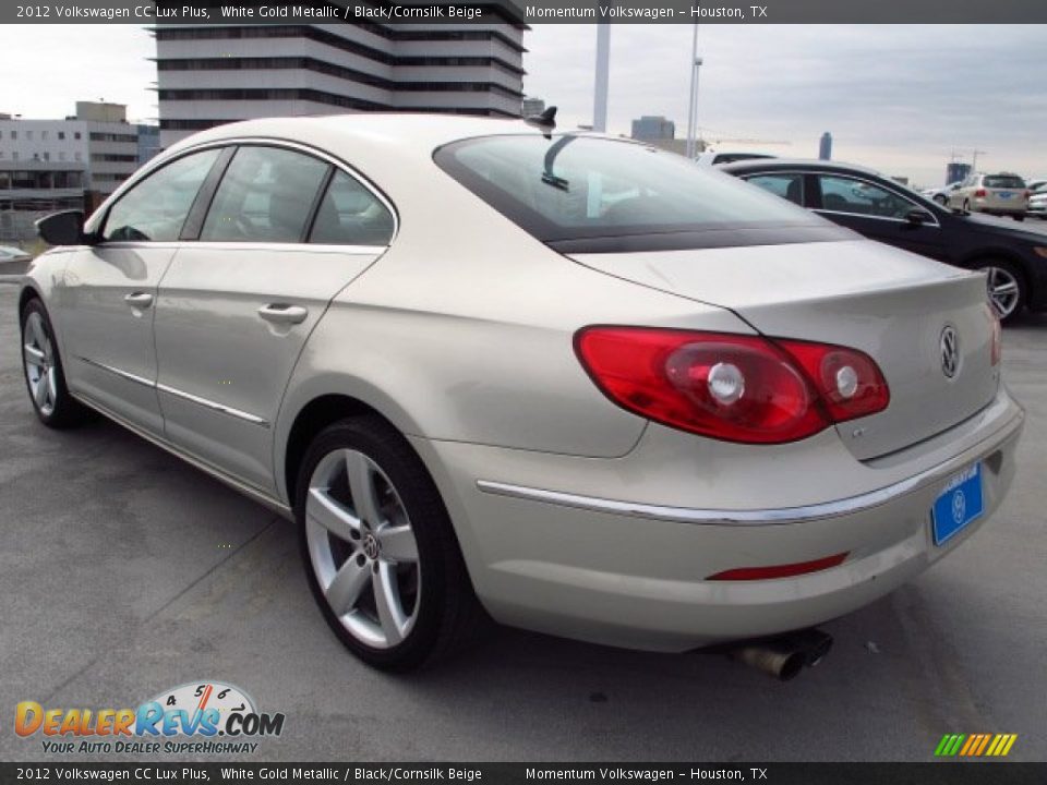 2012 Volkswagen CC Lux Plus White Gold Metallic / Black/Cornsilk Beige Photo #4