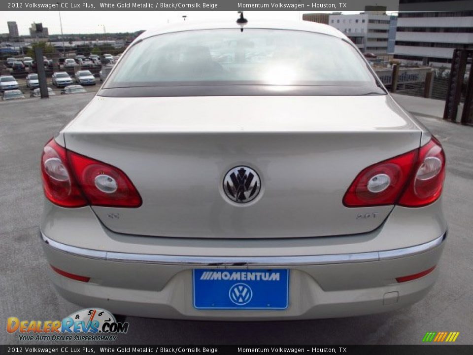 2012 Volkswagen CC Lux Plus White Gold Metallic / Black/Cornsilk Beige Photo #5
