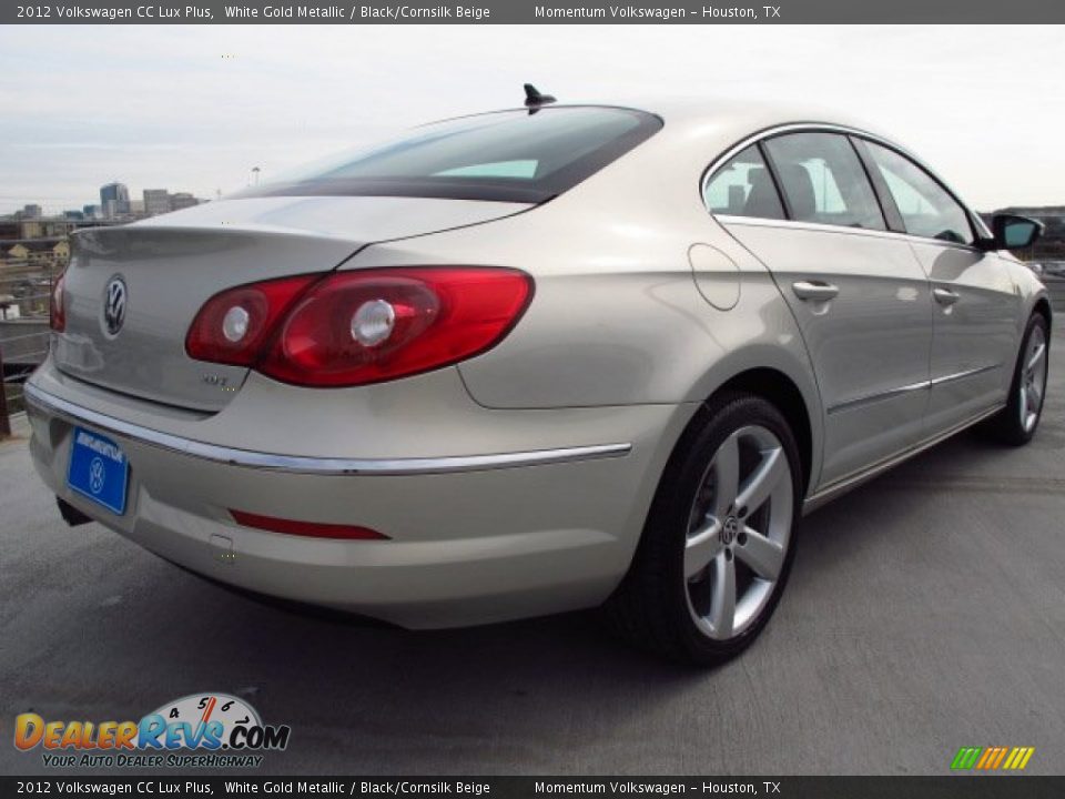 2012 Volkswagen CC Lux Plus White Gold Metallic / Black/Cornsilk Beige Photo #6