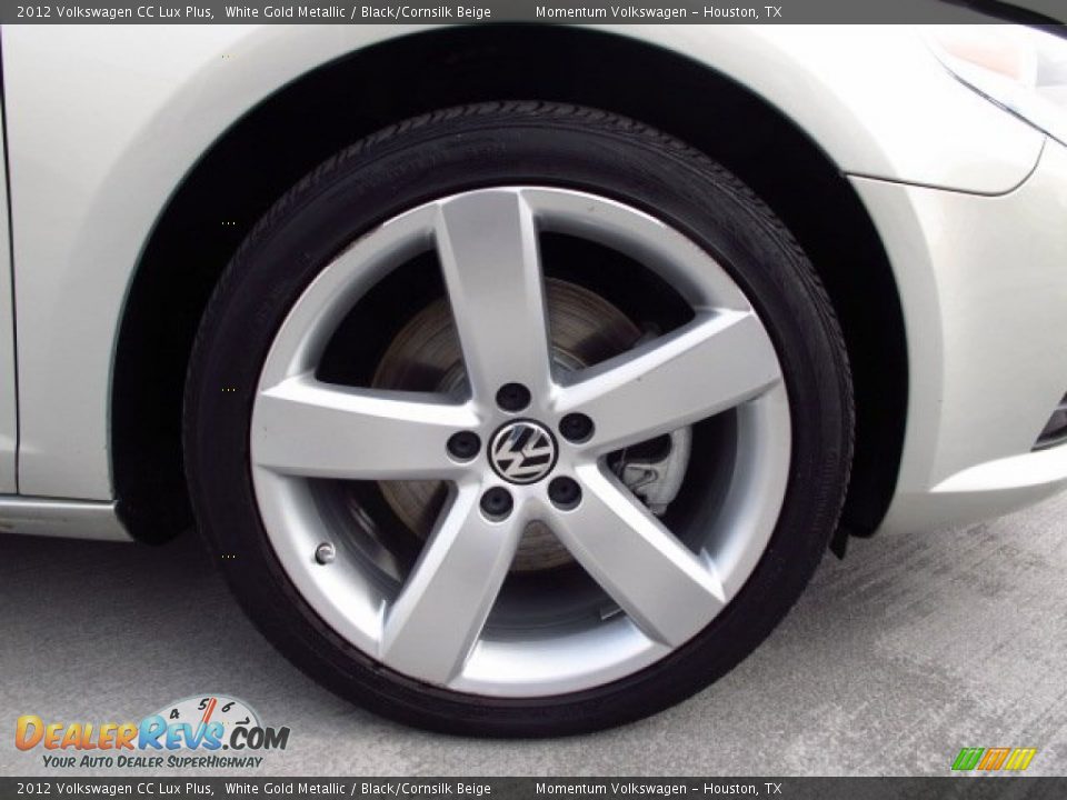 2012 Volkswagen CC Lux Plus White Gold Metallic / Black/Cornsilk Beige Photo #7