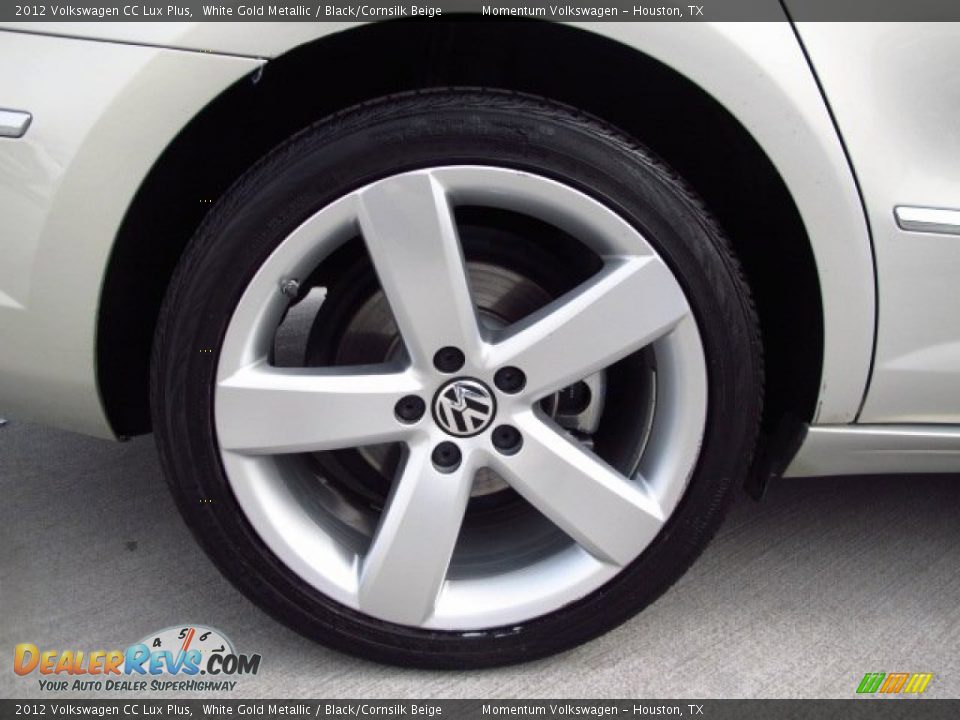 2012 Volkswagen CC Lux Plus White Gold Metallic / Black/Cornsilk Beige Photo #8