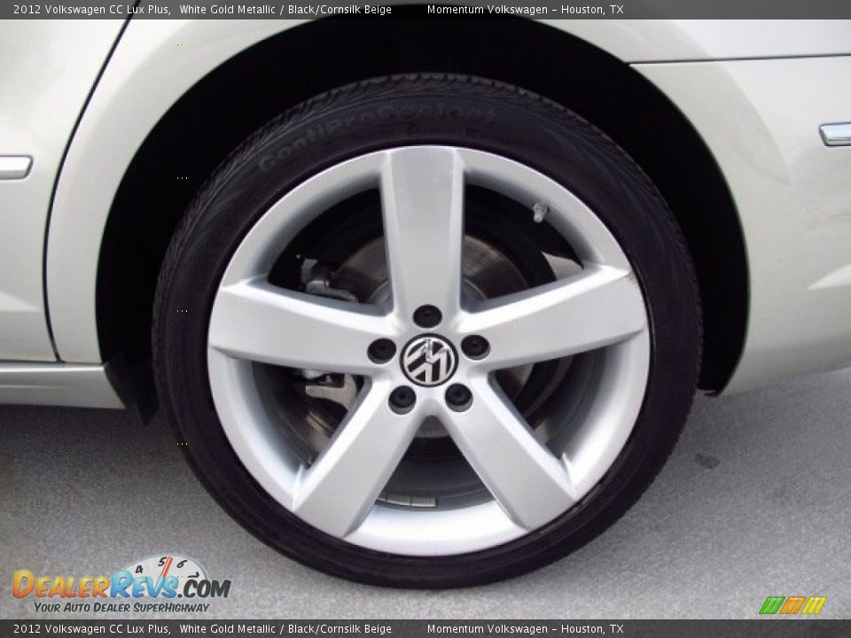 2012 Volkswagen CC Lux Plus White Gold Metallic / Black/Cornsilk Beige Photo #9