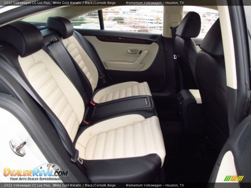 2012 Volkswagen CC Lux Plus White Gold Metallic / Black/Cornsilk Beige Photo #17