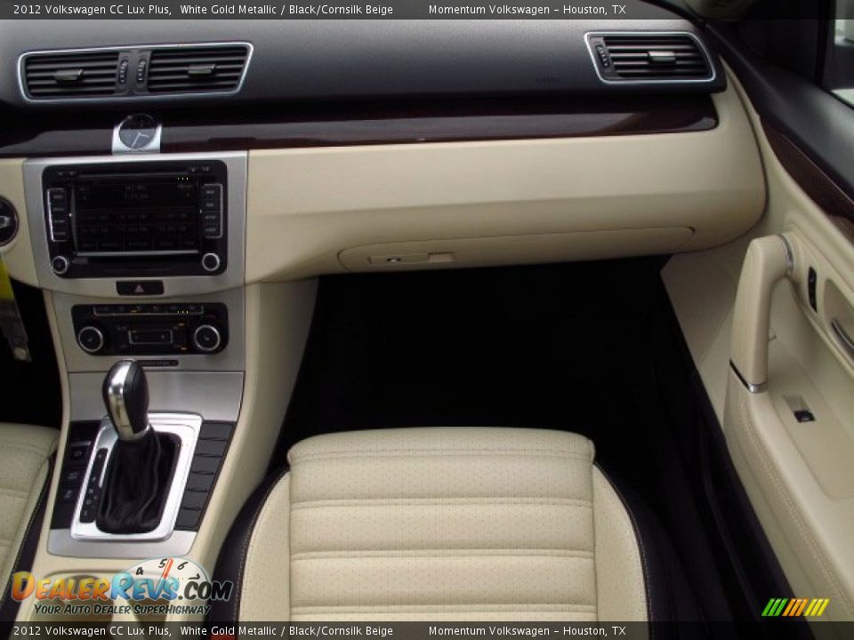 2012 Volkswagen CC Lux Plus White Gold Metallic / Black/Cornsilk Beige Photo #21