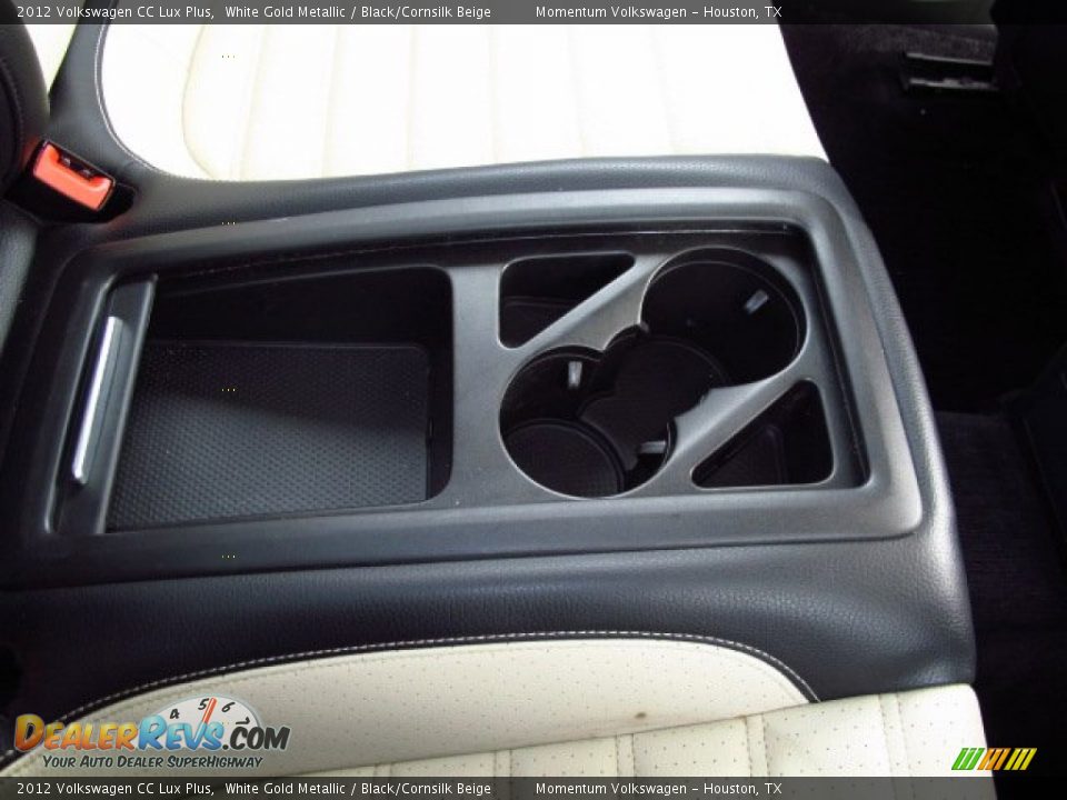 2012 Volkswagen CC Lux Plus White Gold Metallic / Black/Cornsilk Beige Photo #22