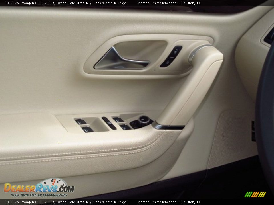 2012 Volkswagen CC Lux Plus White Gold Metallic / Black/Cornsilk Beige Photo #23