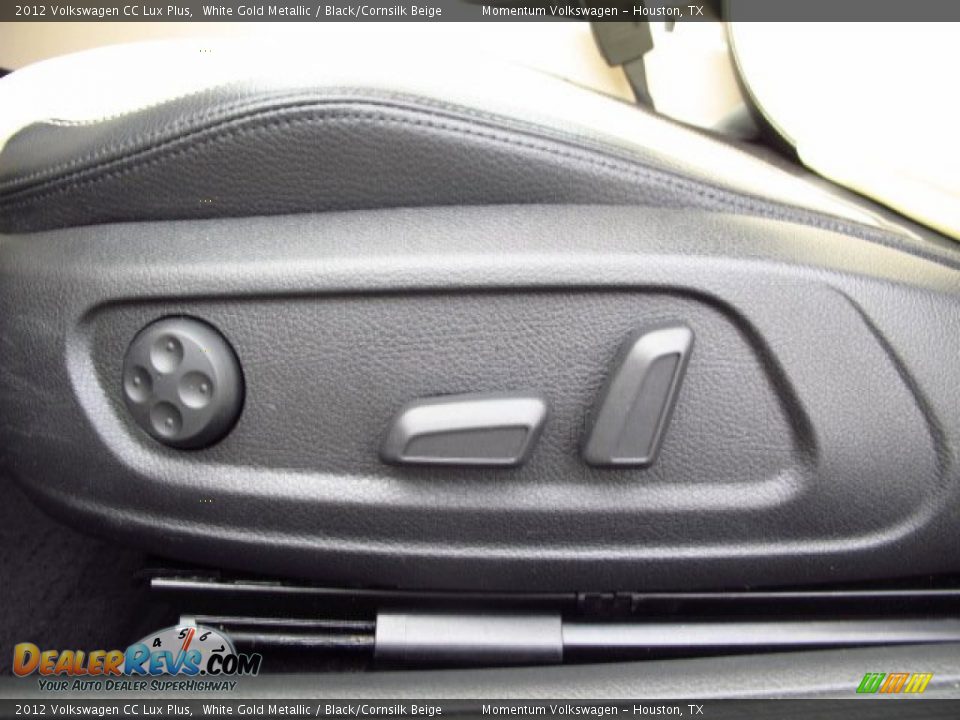 2012 Volkswagen CC Lux Plus White Gold Metallic / Black/Cornsilk Beige Photo #24